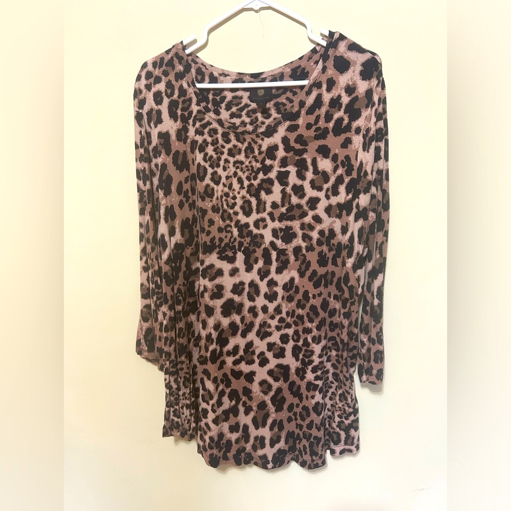 JM Leopard print tunic XXL.